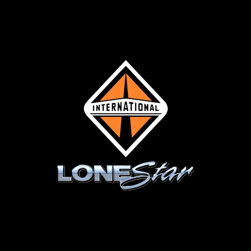 International Lonestar Truck Manufacturing Logo Design Tapestry