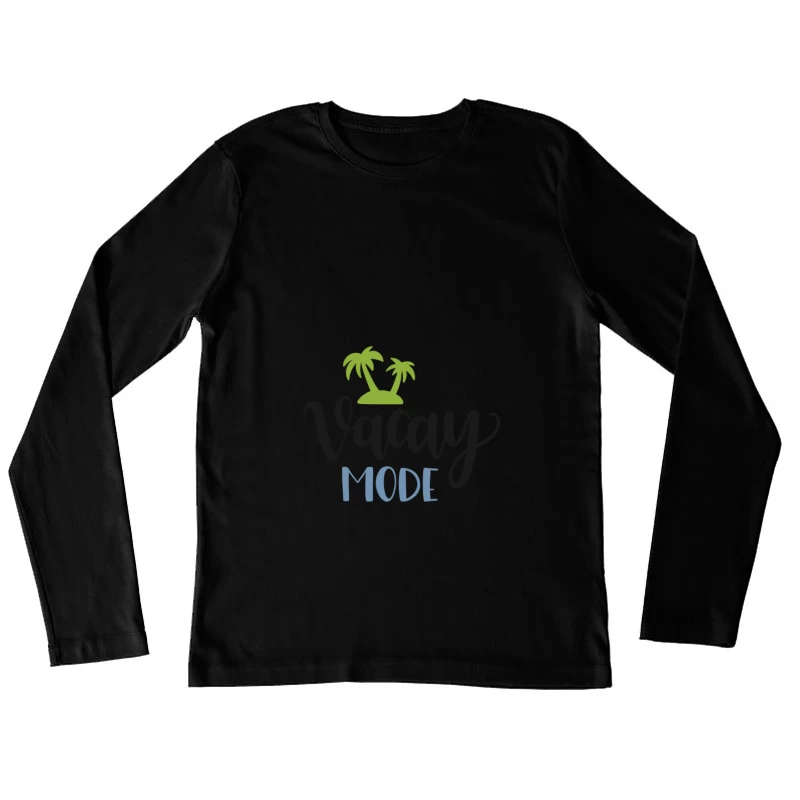 Mode Vacances avec Palmiers Femme Manches Longues T-Shirt