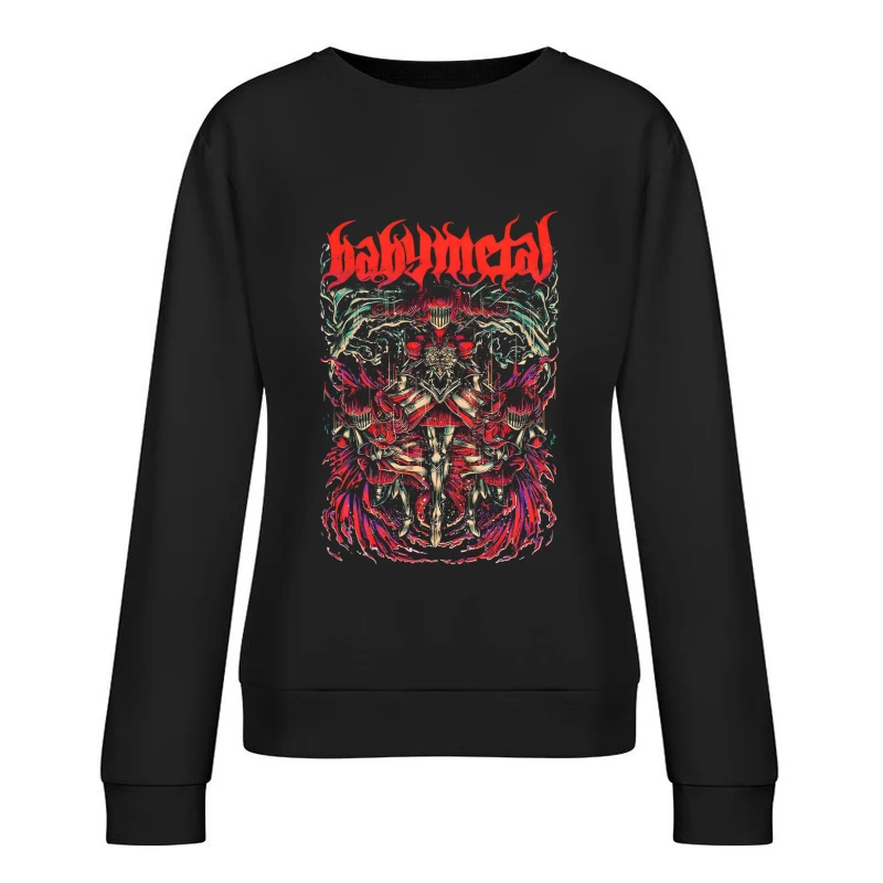 Babymetal Retro Female Pullover Sweatshirt