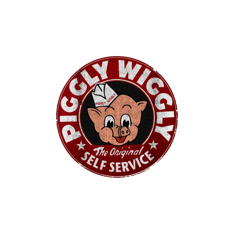 Vintage Piggly Wiggly Self-Service Grocery Store Logo Travel Mug