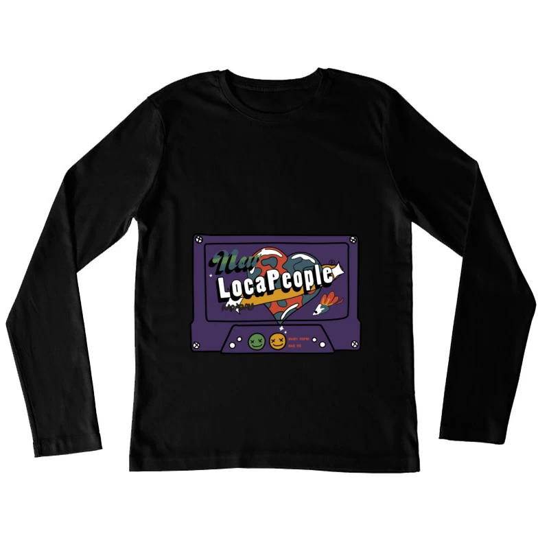 New LocaPeople Design Damen Langarm T-Shirt