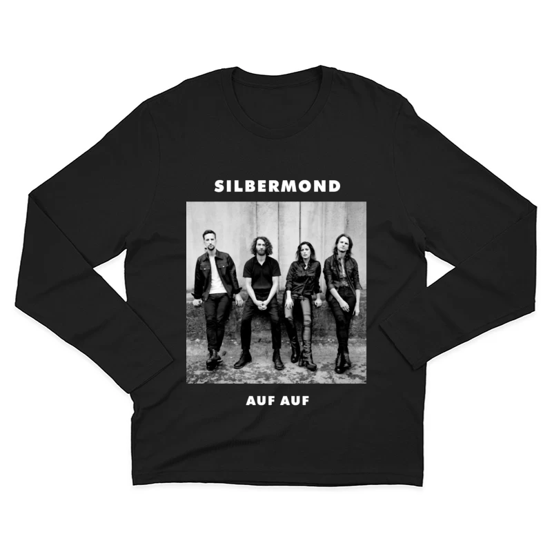 German Rock Band Silbermond - Black and White Promotional Photo Male Long Sleeve T-Shirt