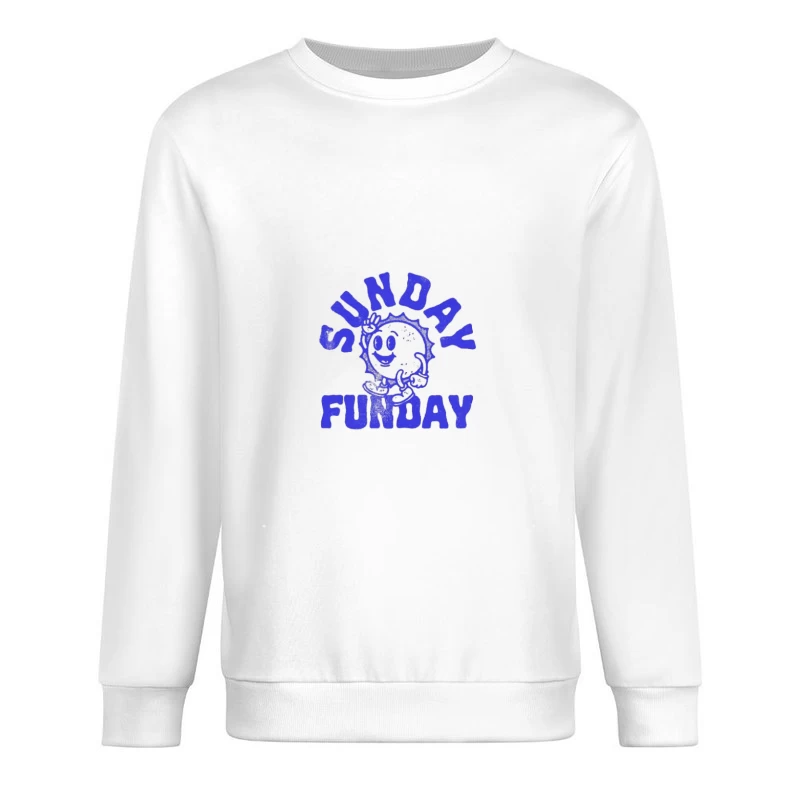 Sonntagsspaß mit Sonnengesicht Herren Pullover Sweatshirt