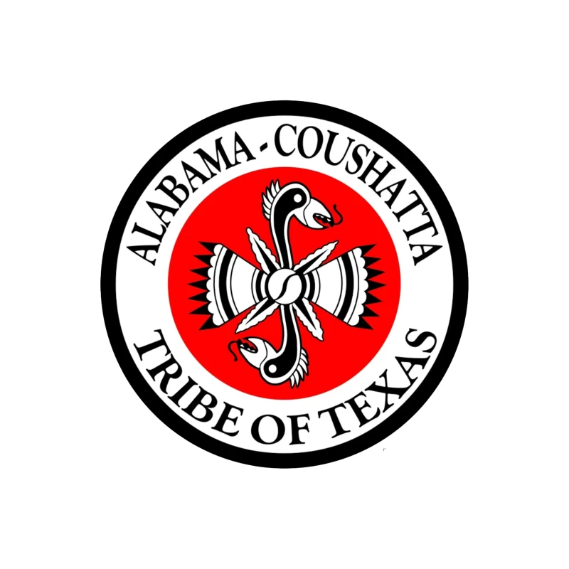 Alabama-Coushatta Tribe of Texas Official Seal Logo Throw Pillow