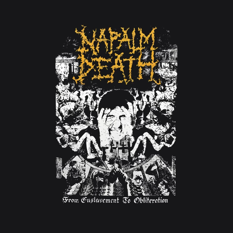 Napalm Death From Enslavement to Obliteration Male Pullover Hoodie