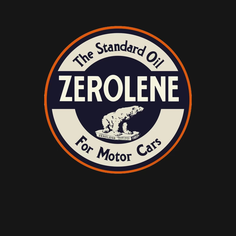 Vintage Standard Oil Zerolene Motor Oil Advertisement with Polar Bear Logo Male Long Sleeve T-Shirt