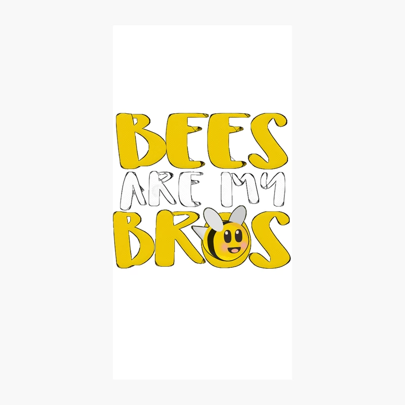 Bees Are My Bros Design iPhone Case
