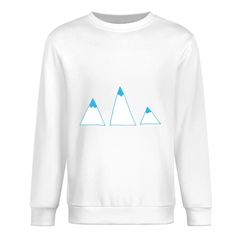 Berge mit schneebedeckten Gipfeln Herren Pullover Sweatshirt
