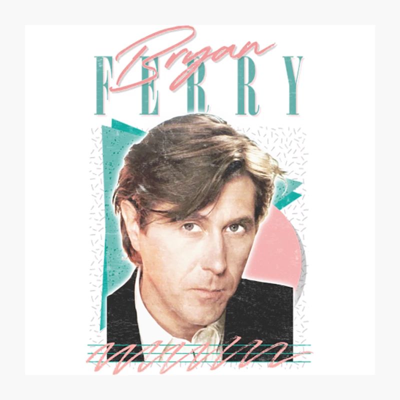 Bryan Ferry  Retro Fan Art Design Pin