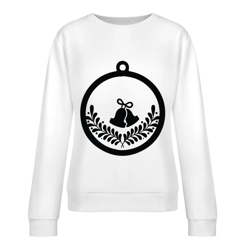 Ornement de Noël avec cloches Femme Sweat-shirt à enfiler