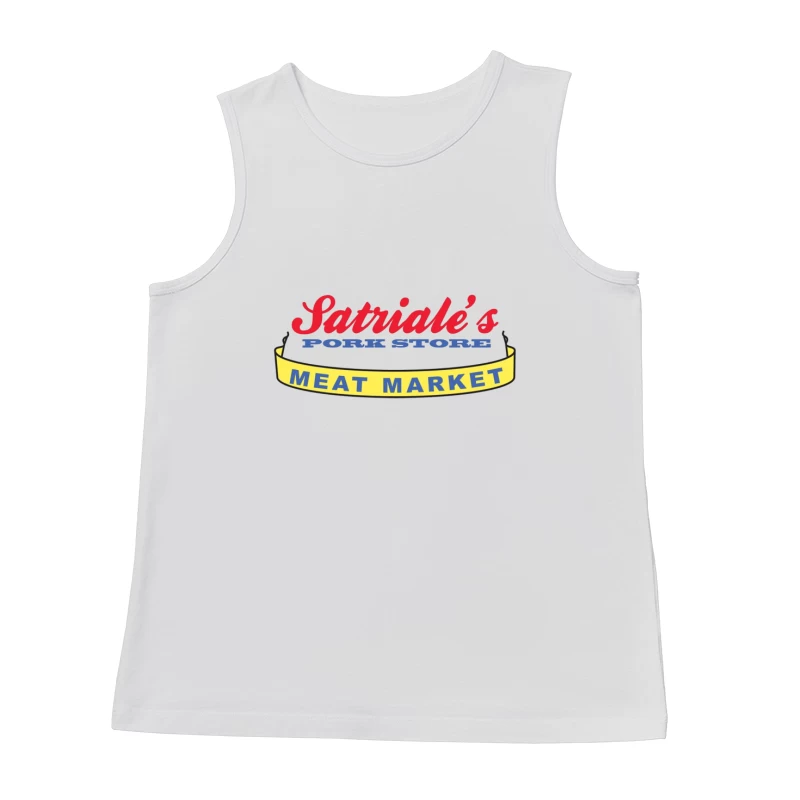 Patriale's Pork Store & Meat Market Vintage Logo Sign Male Tank Top