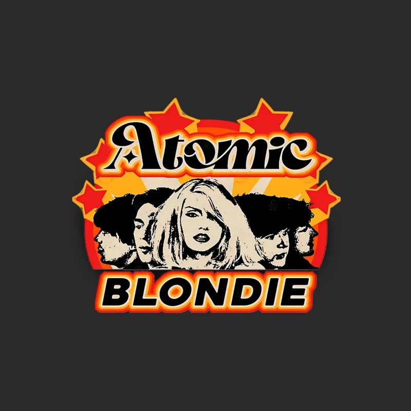 Atomic by Blondie - Retro Band Logo Design Baseball Cap