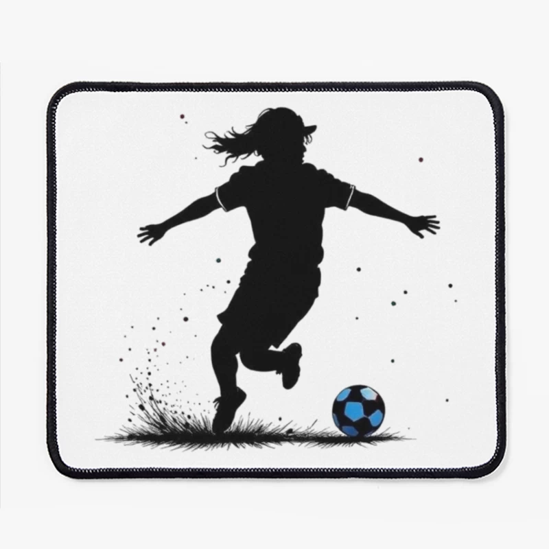 Dynamic Soccer Celebration Mouse Pad