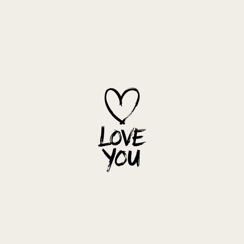 Handwritten Love Message with Heart Bucket Hat