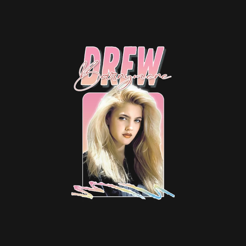 Drew Barrymore  90s Retro Graphic Design Male Long Sleeve T-Shirt