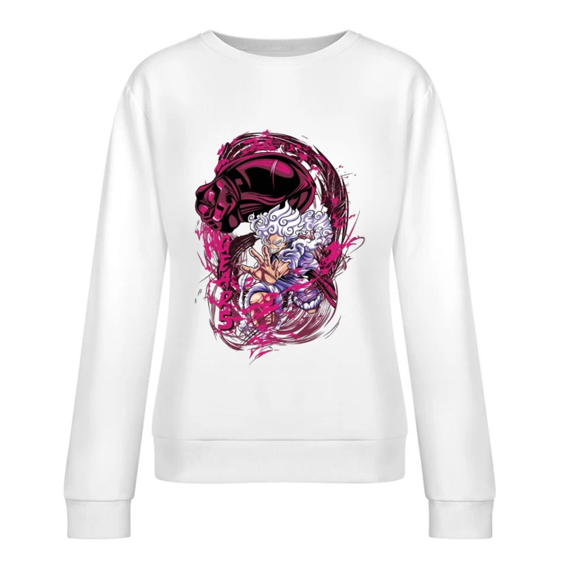 Anime-Charakter mit übernatürlicher Kraft Damen Pullover Sweatshirt