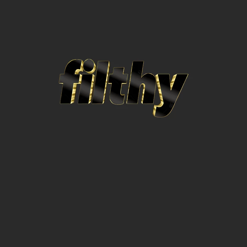 Filthy - Swag Gold Logo Typography Baseball Cap