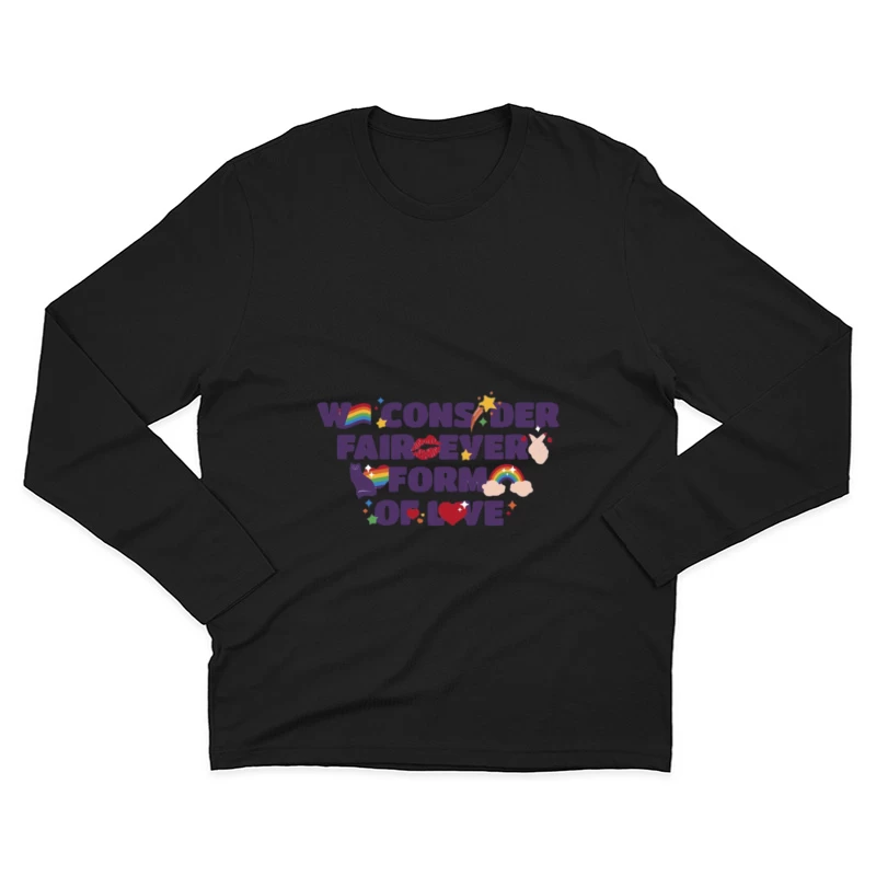 Amour et acceptation Homme Manches Longues T-Shirt