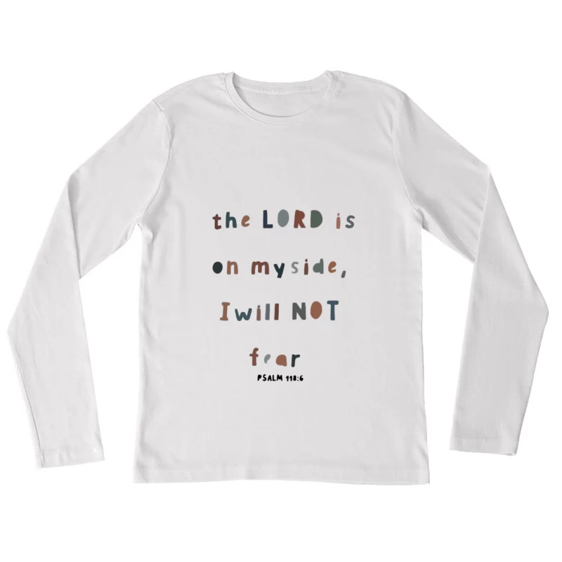 Citation de la Bible sur confiance et foi Femme Manches Longues T-Shirt