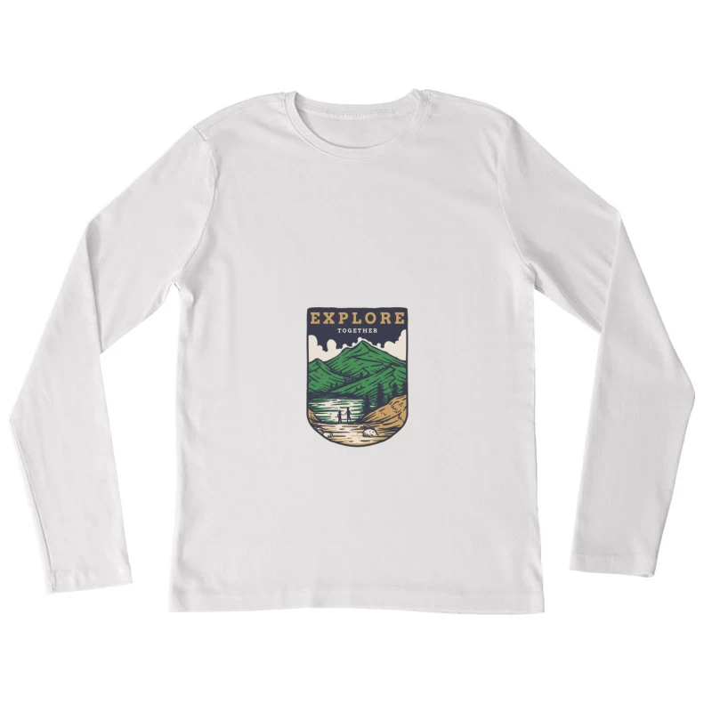 Erkunde zusammen in der Natur Damen Langarm T-Shirt