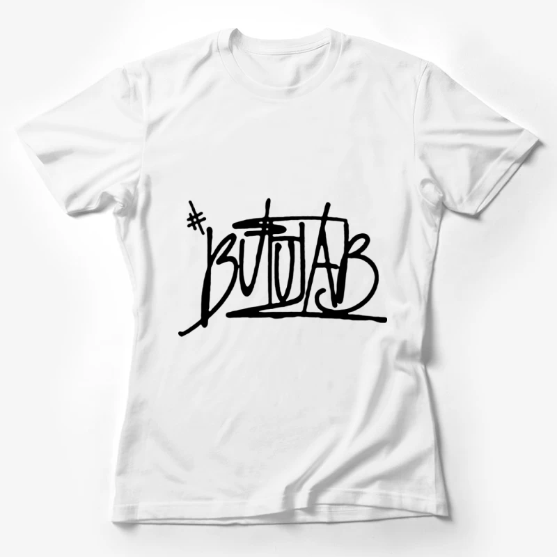 Graffiti-Stil Schriftzug Damen T-Shirt