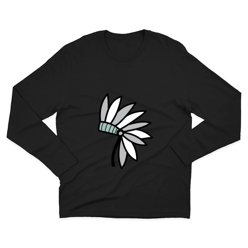 Coiffe à plumes stylisée Homme Manches Longues T-Shirt