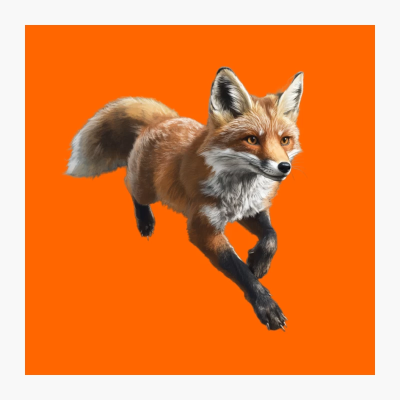 Majestic Red Fox: A Glimpse of Wild Nature Pin
