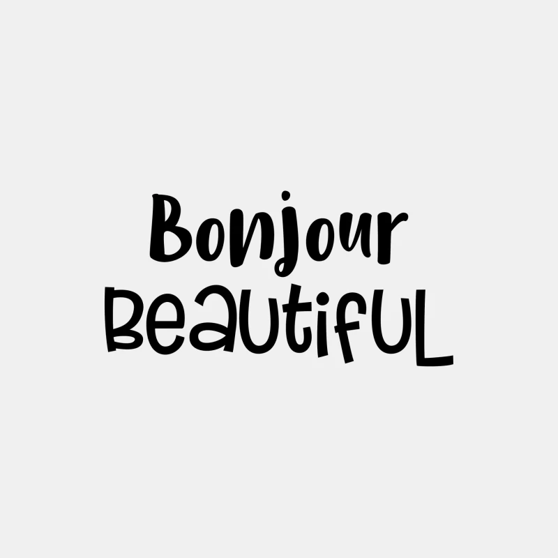 Bonjour Belle Typographie Homme Débardeur
