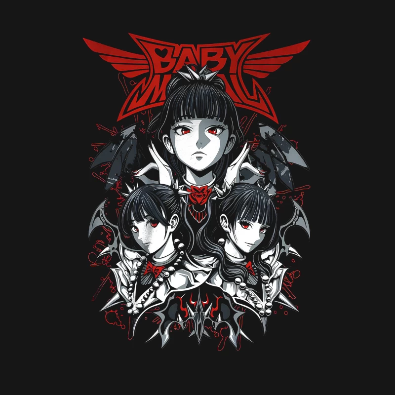 Babymetal Japanese Metal Band Male T-Shirt