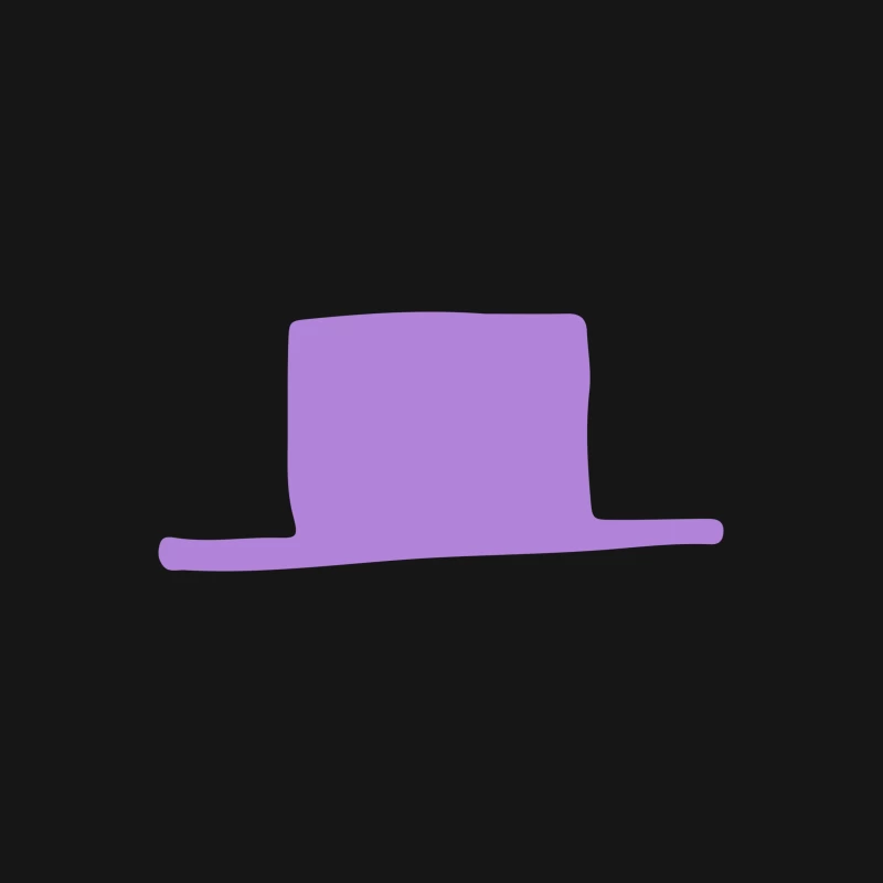 Chapeau haut de forme violet Femme T-Shirt