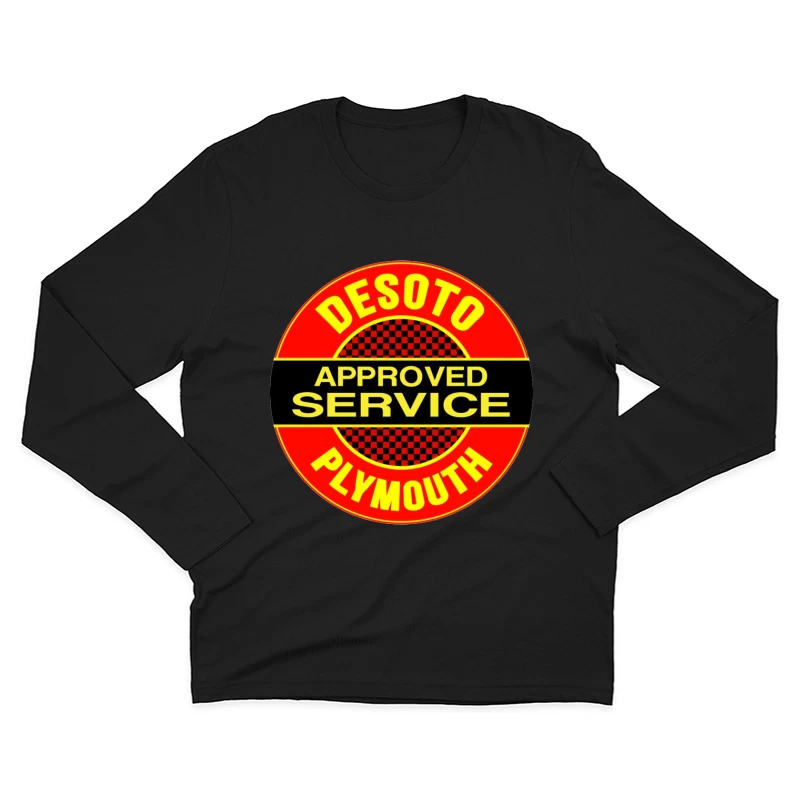 Vintage DeSoto-Plymouth Approved Service Station Logo Male Long Sleeve T-Shirt