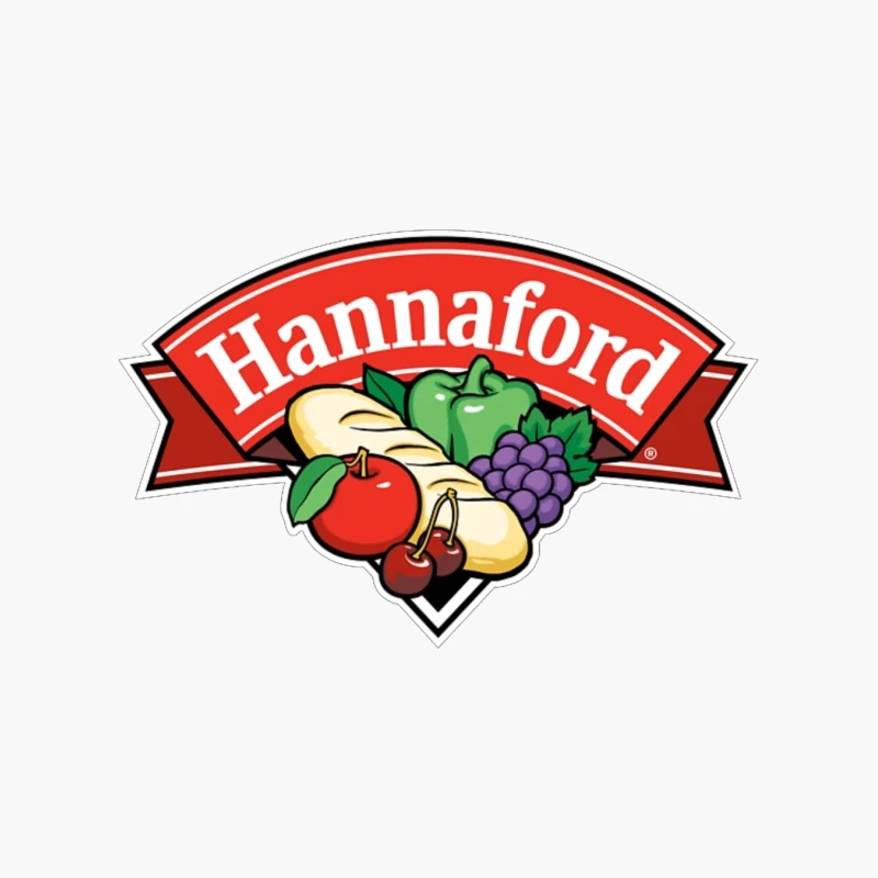 Hannaford Supermarket Logo with Fresh Produce Design Cotton Tote Bag