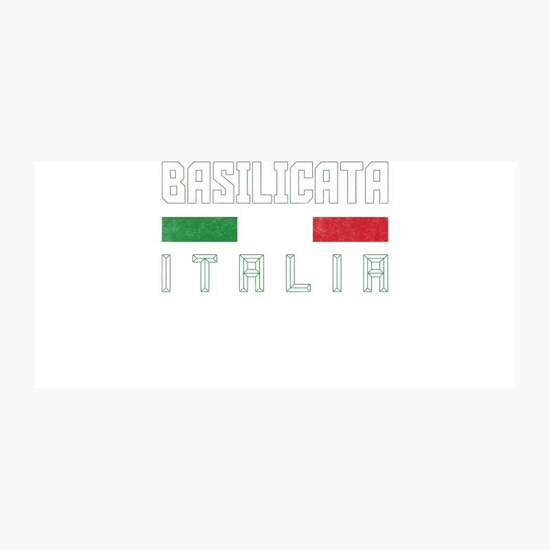 Basilicata Italia  Italy Typography Design Coffee Mug