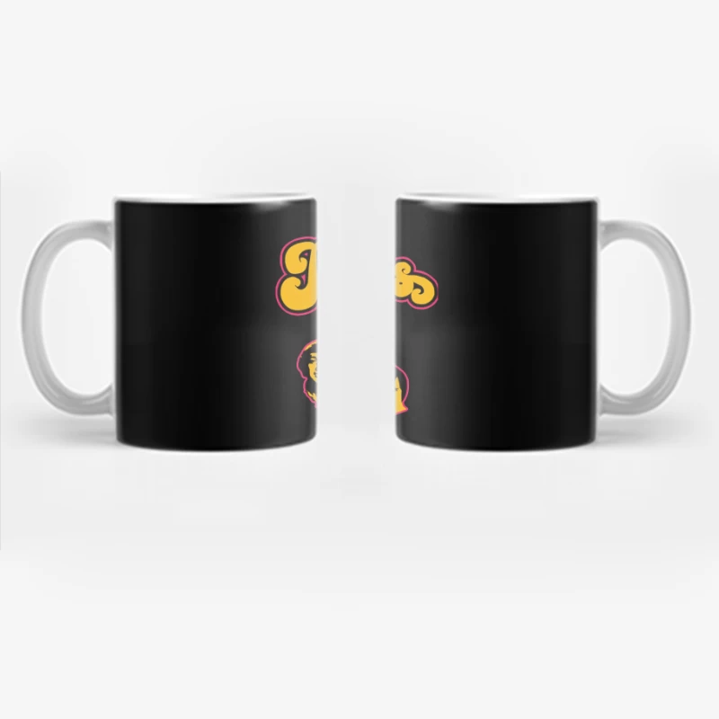 The Kinks Vintage Band Logo with Silhouettes Coffee Mug