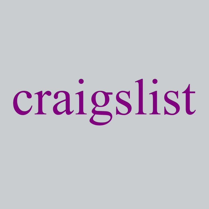 Craigslist Purple Logo Design Baseball Cap