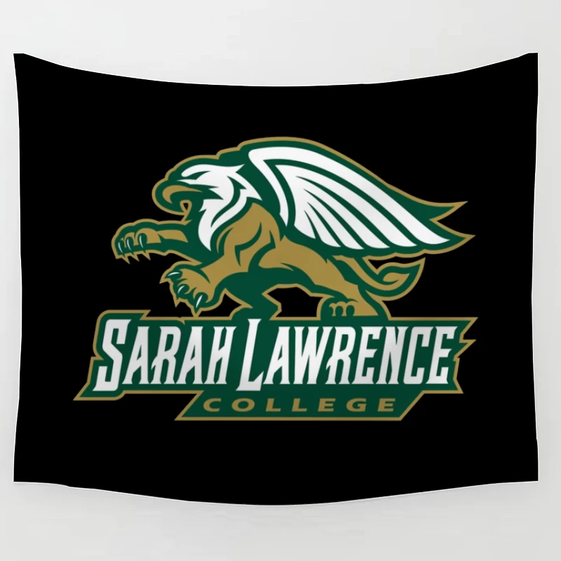 Sarah Lawrence College Griffin Athletic Logo Tapestry