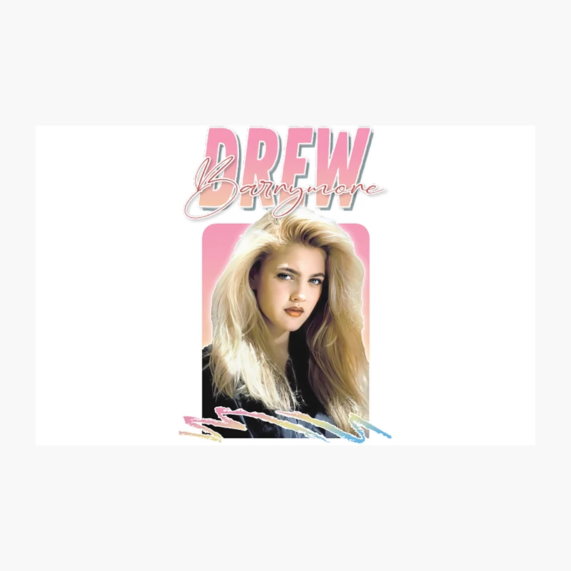 Drew Barrymore  90s Retro Graphic Design Travel Mug
