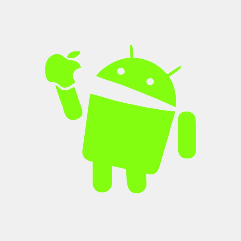 Android eats Apple Male Tank Top