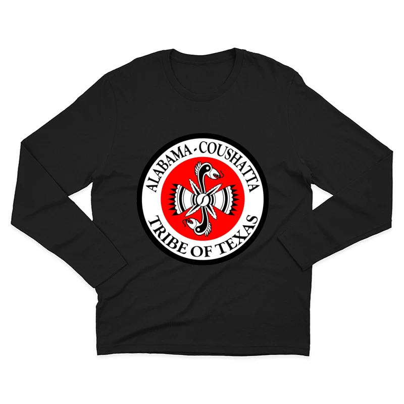 Alabama-Coushatta Tribe of Texas Official Seal Logo Male Long Sleeve T-Shirt