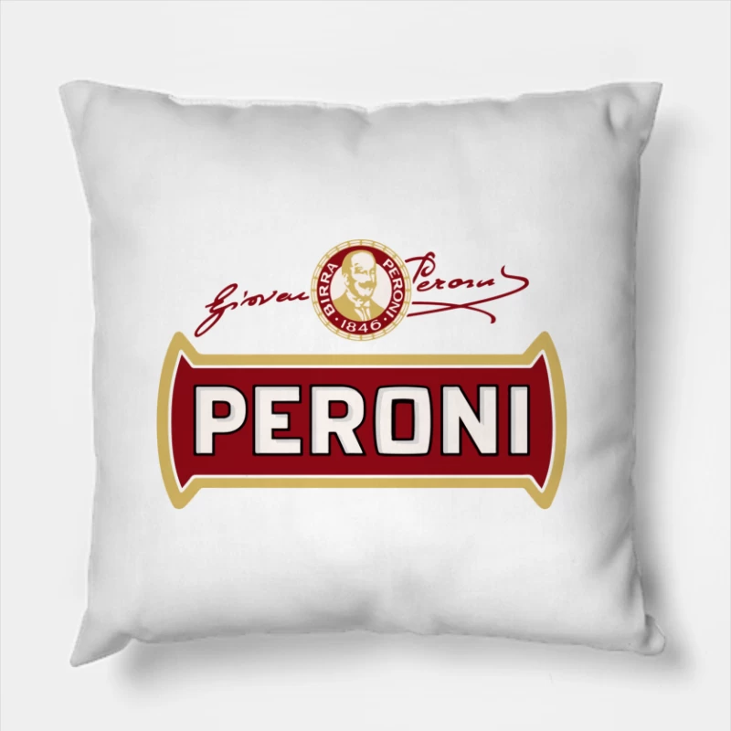 Peroni 1846 Throw Pillow