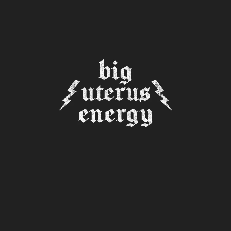 Big Uterus Energy  Feminist Retro Typography Design Bucket Hat