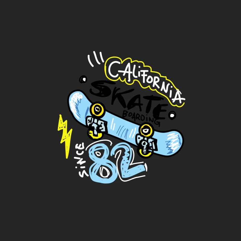 Kalifornisches Skateboard-Design seit 1982 Herren Pullover Sweatshirt