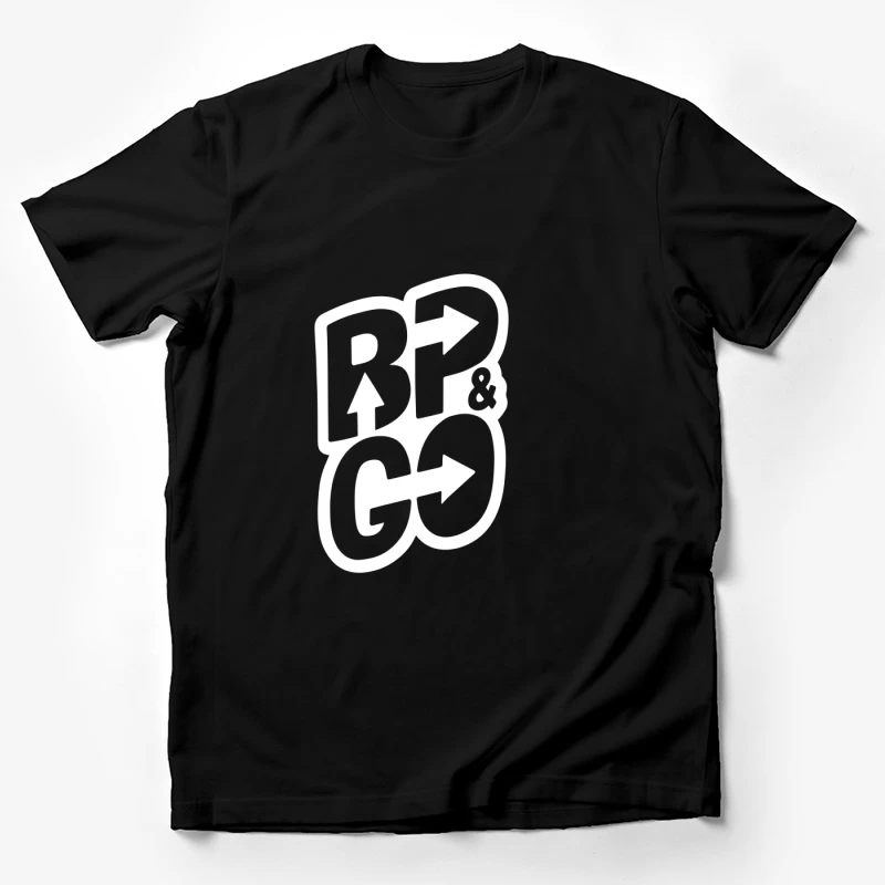 BP und GO Logo Design Herren T-Shirt