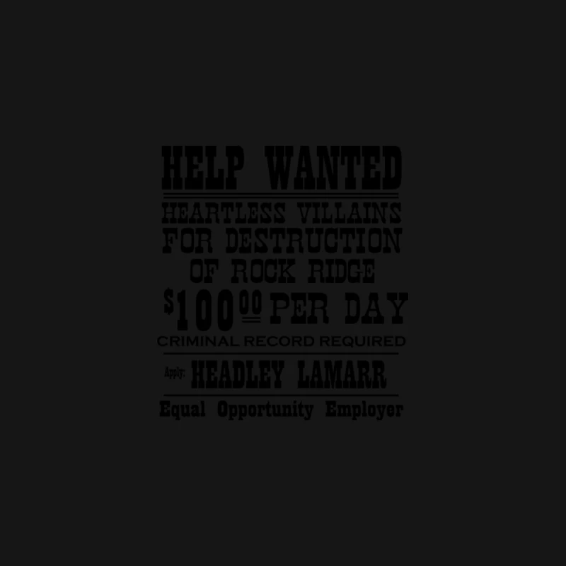 Blazing Saddles Wanted Poster Desk Mat