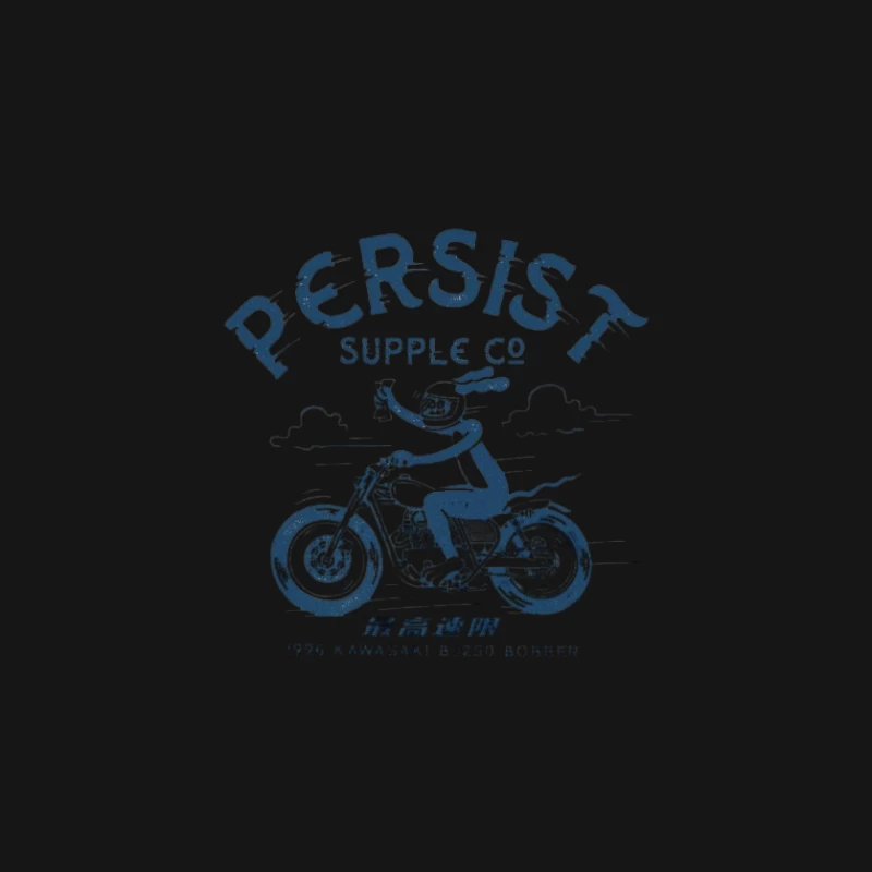 Motorradfahrer auf einer Kawasaki Herren Langarm T-Shirt