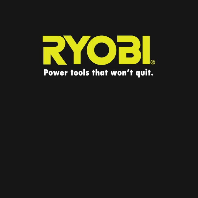 Ryobi Power Tools Corporate Logo with Slogan Male Long Sleeve T-Shirt