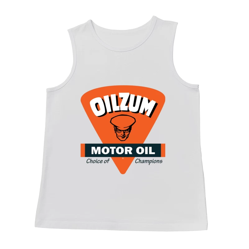 Vintage Oilzum Motor Oil Logo with Retro Design Male Tank Top