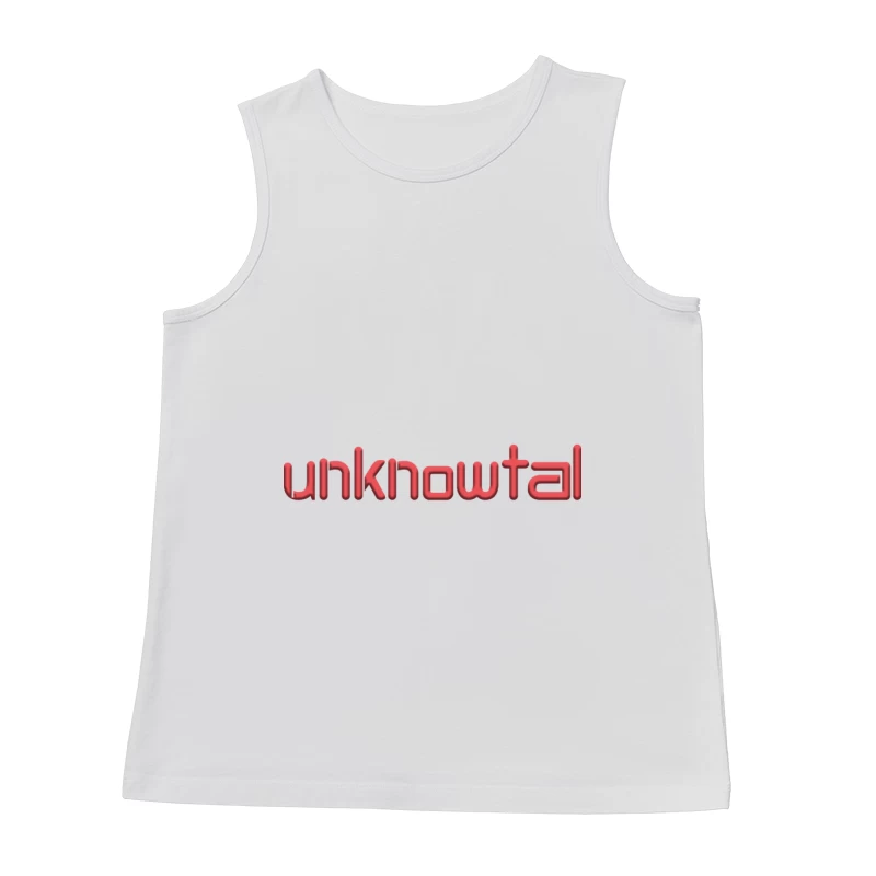 Roten Text im 3D-Stil Herren Tanktops