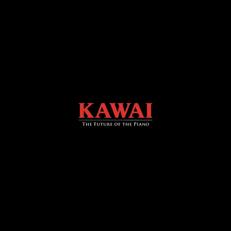 Kawai Piano Brand Logo with Slogan "The Future of the Piano" iPhone Case