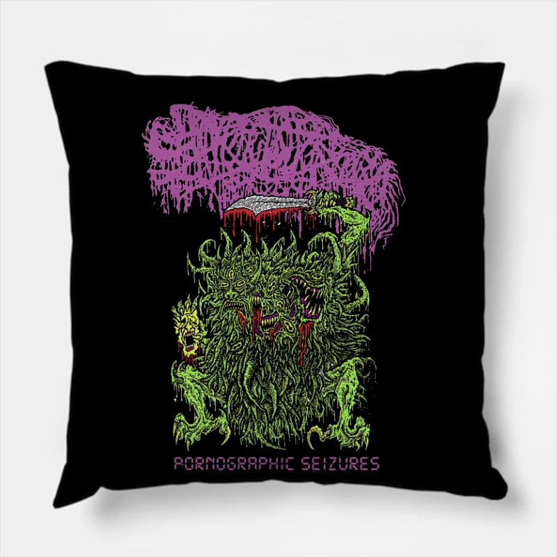 Sanguisugabogg Pornographic Seizures 2 Throw Pillow